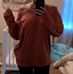 Victoria secret off shoulder sweatshirt